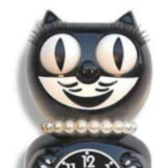Urban Outfitters Classic Black Lady Kit-Cat Clock - Picture 2 of 3